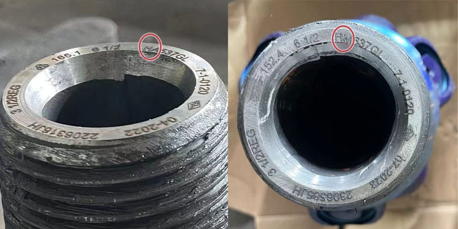 bottom printing of roller bit